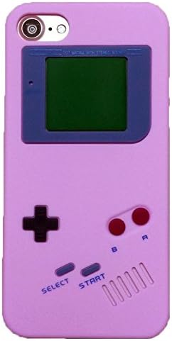 iPhone 7 Case,Newstore Retro Design 3D Game Boy Gameboy Style Soft Silicone Cover Case for Apple iPhone 7 7G 4.7 inch with A Free Packing with Newstore Trademark Gifts (Pink)