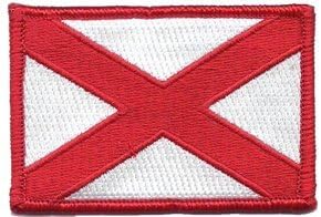 HLK Culpeper Tactical Morale Hook Patches State Of Alabama Montgomery (Full Color)