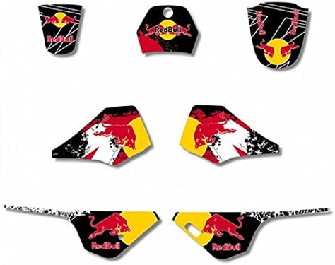 RD BULL GRAPHICS DECAL STICKERS KIT YAMAHA PW80 PW COYOTE PY80 3M