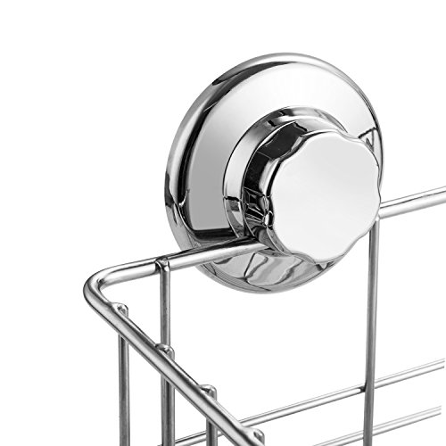 Powerful Vacuum Suction Cup Shower Caddy Basket, Combo Organizer For