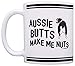 ThisWear Australian Shepherd Mug Aussie Butts Make Me Nuts Funny Australian Shepherd Lover Gift 11oz Ceramic Coffee Mug with Handle