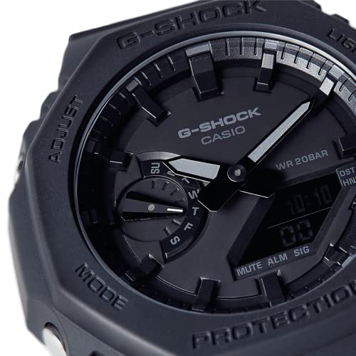 Casio Relógio masculino G-Shock GA-2100-1A1DR quartzo analógico resina preta