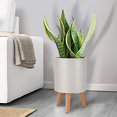 Plant Pots, LEEFENGQI Self-Watering Gardening Pots Accessories with Stand for Flowers Snake Plants, Water Shortage Alarm Indoor Planters Decorations for Home Office