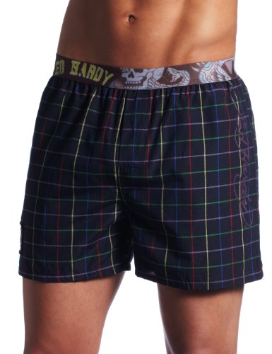 Ed Hardy Men's NYC Woven Boxer