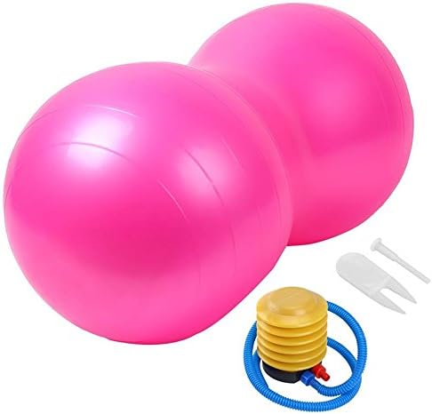 Peanut Ball Peanut Balance Anti-Burst Ball Durable Fitness Peanut Ball Free Hand Pump Gas Plugs Pilates Yoga Gym Fitness