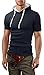 Grin&Bear Men's Hooded Polo Shirt