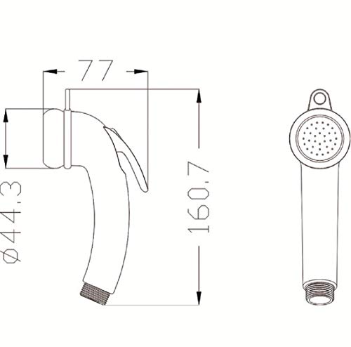 Boddenly Bathroom Handheld Bidet Toilet Sprayer, Best Used for Personal Hygiene and Potty Toilet Spray, Perfect Bottom Cleaner Spray & Shower Attachment, Diaper Washer Hand Held Bidet Sprayer