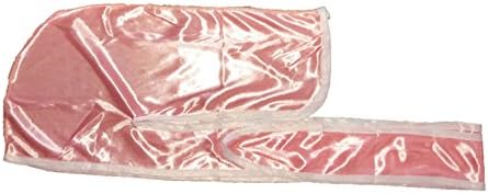 Rimix Silky Durag 360, 540, and 720 Waves Extra Long and Wide Straps Limited Edition (Pink/White)