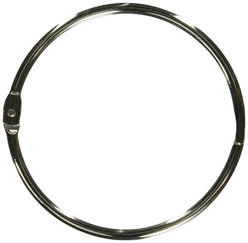 Sparco book ring, 3-inch diameter, 10 per box, silver (…