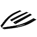 Auto Dynasty Rain Guards Tape-On Compatible with 2009-2016 Chevy Traverse 4pcs Window Visor Deflector