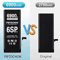 FBTDCHOK Upgraded [6900mAh] Battery for iPhone 6S