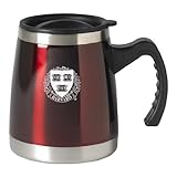 Harvard University - 16-ounce Squat Travel Mug Tumbler - Burgundy