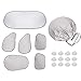 XBRN 6 Pcs Car Windshield Sunshade UV Protector Folding Silvering,Car Window Sun Shade Visor Shield Cover, Sun Shade UV Reflector, Keeps Vehicle Cool, Sun Protection for Baby Auto Car SUV