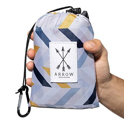 Outdoor Compact Picnic Blanket (71″ x 55″) – Lightweight, Stylish, Waterproof & Sand proof, Quick Dry / Best Multi-Use Mat for Hiking, Yoga, Beaches, Camping, Festivals, Travel, and Adventures!