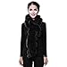 Womens Winter Real Fur Scarf - Ruffled Rex Rabbit Fur Long Scarves For Women Girls FURTALK Original