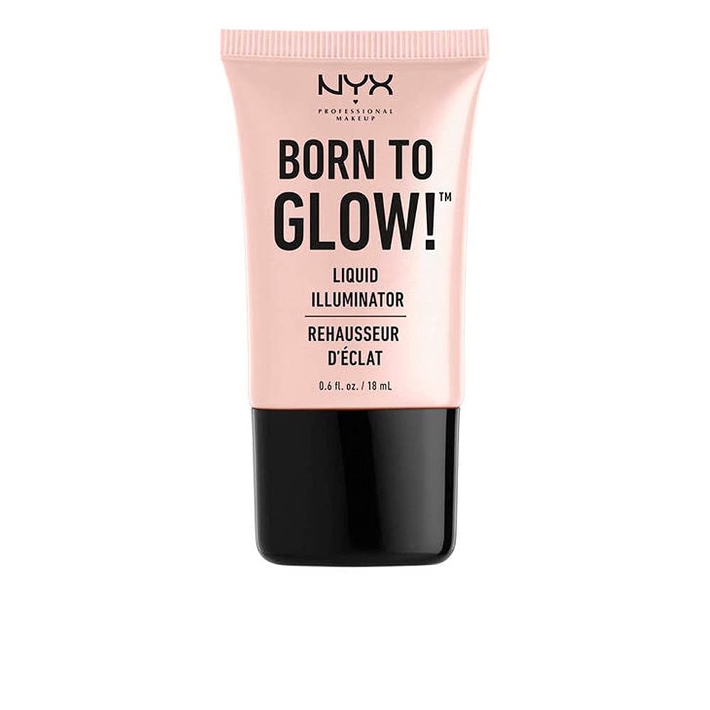 NYX Professional Makeup Born to Glow Liquid Illuminator, Liquid Shimmer Makeup, Highlighter, Foundation Base, Vegan Formula, Shade: Sun Beam