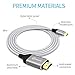 Kimwood USB C to HDMI, 4K@60HZ USB-C to HDMI Cable (Thunderbolt 3 Compatible) for Galaxy S8/S8+/Note 8, Macbook pro 2016/2017, iMac 2017, Chromebook Pixel and More