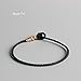 TALE Tibetan Buddhist Hand-Braided Super Thin Lucky Knots Rope Bracelet Blessed By Monk Black, Silver, Brown