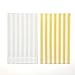 ADIDO EVA Cellophane Bags Gold with Ties for Treat Cookie Candy Party Favors (10 x 6 x 2.3 inch Striped and Polka Dots 100CT)