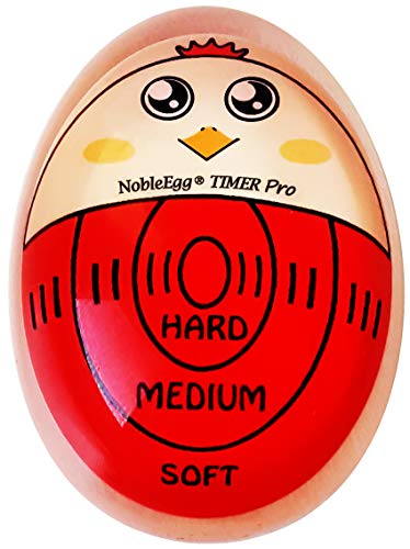 NobleEgg Egg Timer Pro | Soft Hard Boiled Egg Timer That Changes Color When Done | No BPA, Certified