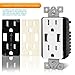 TOPGREENER 4.8A High Speed USB Wall Outlet, 15A Tamper-Resistant Receptacles, Compatible with iPhone XS/MAX/XR/X/8/7, Samsung Galaxy S9/S8/S7, LG, HTC Other Smartphones, UL Listed, TU21548A