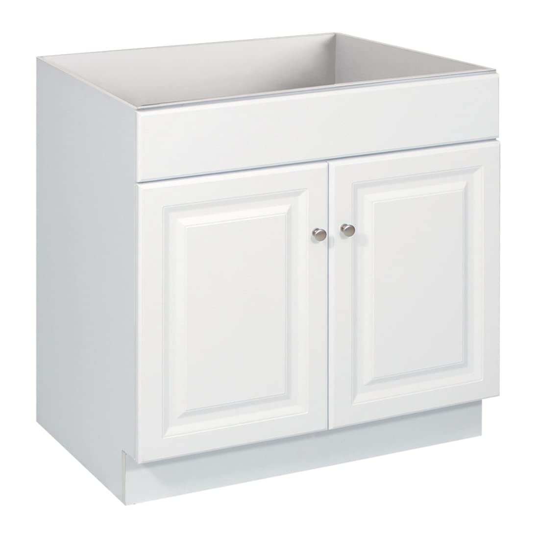 Design House Wyndham 30 Inch Bathroom Vanity, Ready to Assemble, Solid Wood, White, 597146 for ...