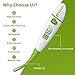 Habor Digital Medical Thermometer [Battery Included] Oral Thermometer Fast and Accurate 10 Seconds FDA Oral Thermometer Rectal and Axillary Thermometer for Baby Kids Adults and Pets