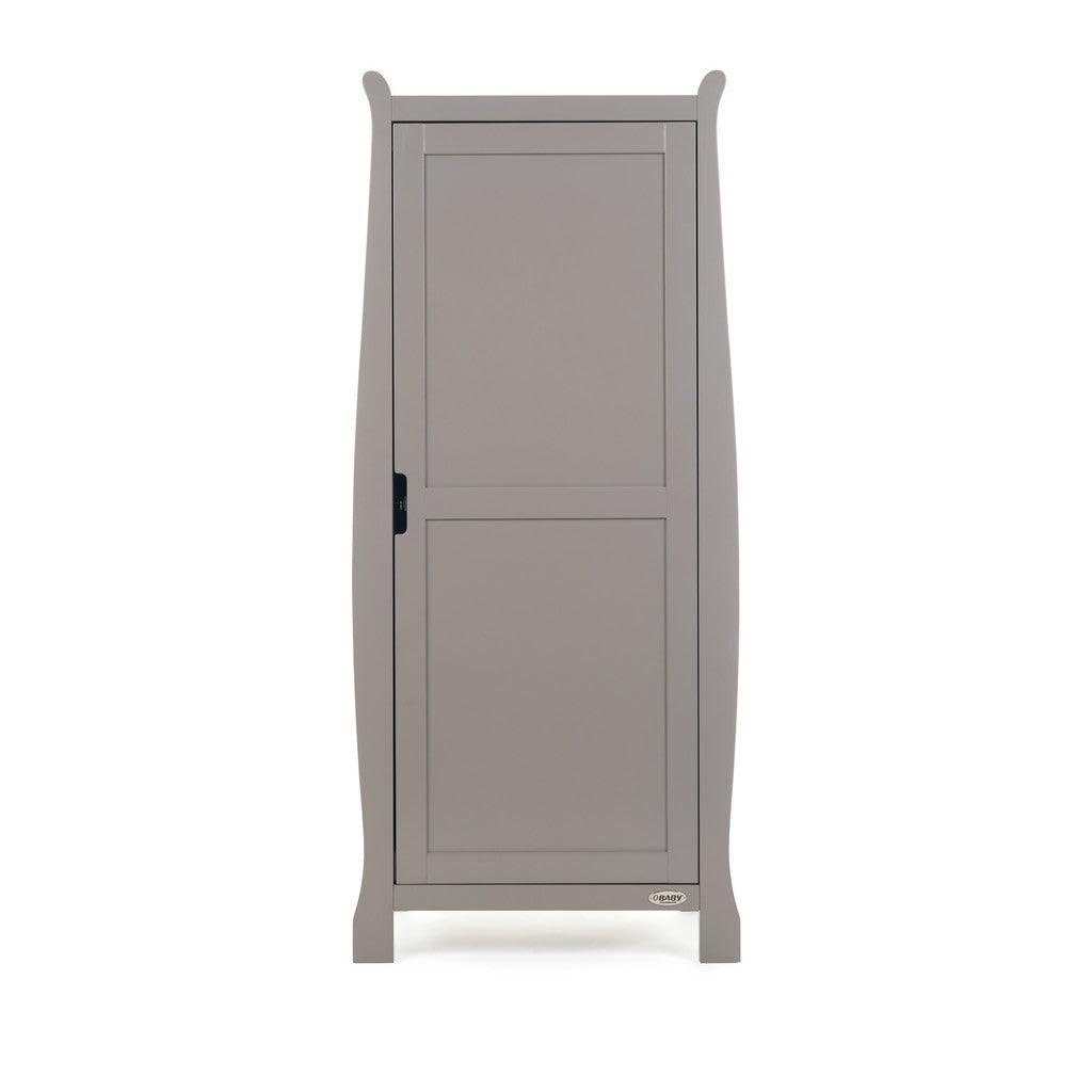 Obaby Stamford Sleigh Single Wardrobe - Taupe Grey