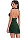 Amoretu Womens Lingerie Sheer Nightwear Halter Babydoll with G-string Green
