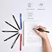 ParKoo Retractable Erasable Gel Pens Clicker 0.5 mm, Extra Fine Point, 8 Black/1 Blue/1 Red Ink, 10-Pack