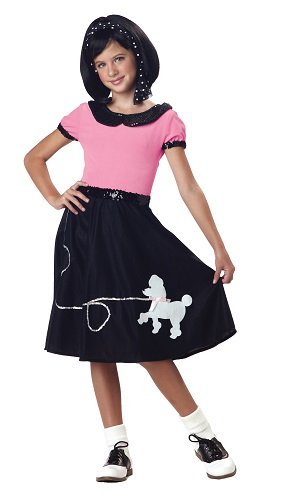 California Costumes 50's Hop with Poodle Skirt Child Costume, Large