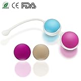 BEQOOL Kegel Exercise Weights Ben Wa Kegel Balls Weighted Exercise Kit for Beginner - Doctor Recommended for Women & Girls Bladder Control & Pelvic Floor Exercises (Four-Color)