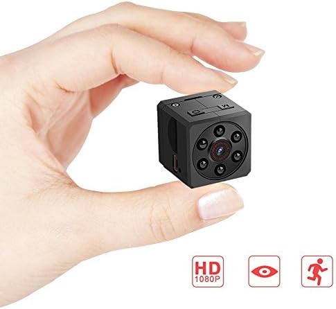 Yilutong Mini Hidden Spy Camera 1080P Indoor Outdoor Pocket Security Camera Nanny Cam with Night Vision Motion Detection Micro SD Card Slot