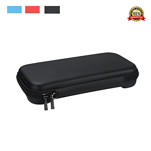 Carrying Case for Nintendo Switch Carrying Bag Switch Deluxe Travel Case Storage 8 Game Console Card Holder, Joy Con & Accessories Pouch Black Protective Shockproof Waterproof Hard Shell Traveler Case