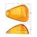cciyu 5 Pack Amber Roof Running Light Cab Marker Cover + High Power T10 Warm White 6-5730-SMD LED Bulbs Replacement fit for 1999-2015 for Ford EF-150 250 350 450 550 (Amber Lens White Light)