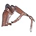 Epic Armoury: Warriors Single Pauldron Leather Shoulder Armor Brown Large