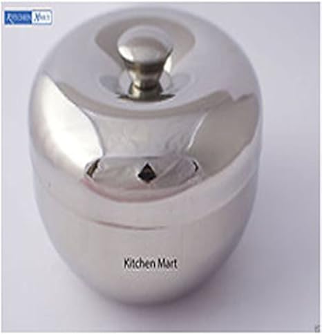 King International Stainless Steel Storage Box, 14 cm, Silver