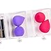 Lonkiktik Clear Acrylic Covered Makeup Brush Holder with Dustproof Lid, 3 Drawers, Pearls Beads for Cosmetics Brushes Storage (Pink)