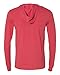 Bella 3512 Unisex Jersey Long Sleeve Hoodie - Heather Red, Medium