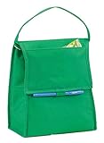 Eunichara Basic Cooler Lunch Bag Foldable with Thermal Insulated Lining Reusable (Cooler/Warmer) - Forest Green