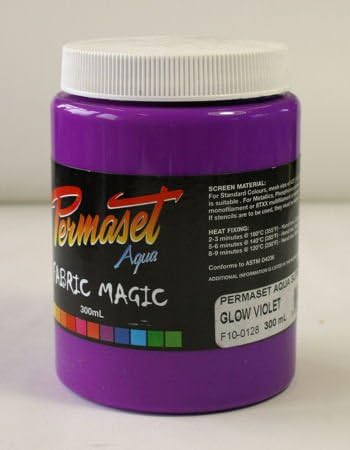 Aqua Standard 300ml Violet - Screen Printing Ink for Fabric - Ideal Screen Printing Kit for Home Office, Starter Kit, Fabric Paint, Screen Printer and Other Fabric Ink