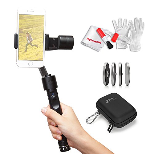 Zhiyun Smooth-II 3-Axis Handheld Gimbal Stabilizer With Vertical Shooting Kit for Smartphone Like IPhone 7 Plus 6 Plus Samsung Galaxy S7 S6 S5 Wireless Control Vertical Shooting Panorama Mode