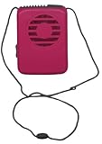 1 X Necklace Fan, Vertical Air Flow with Lanyard (Pink)