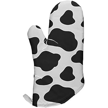 Animal World Dairy Cow Pattern All Over Oven Mitt Multi Standard One Size