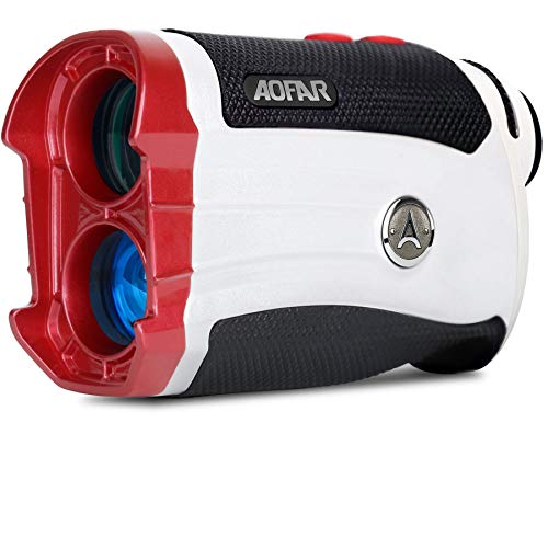 AOFAR G2 Slope Golf Rangefinder,600 Yards White Range Finder,Flagpole Lock, Vibration, Waterproof, Gift Packaging