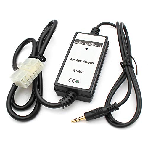 Auxillary Adapter,Wyness AUX Car MP3 Player Radio Interface AUX in Adapte 3.5mm for Toyota (5+7) 4Runner Camry Corolla Highlander RAV4 Tacoma Yaris Lexus IS200 GS300 LS430 RX300