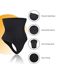 BRABIC - Bragas de control de cintura alta para mujer