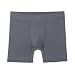 Terramar Men's 6" SilkSkins AIRCOOL Boxer Briefs with Fly (Pack of 1), Grey, M primary