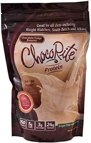 ChocoRite - High Protein Diet Shake Mix | Chocolate Fudge Brownie | Low Calorie, Low Fat, Sugar (14.7oz)
