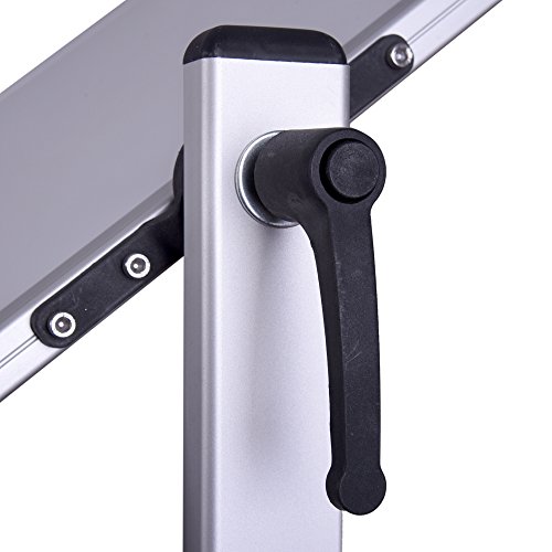 Dexboard 48 x 36 inch Double Sided Revolver Rolling Magnetic Dry Erase Board Easel, Mobile & Reversible Presentation Large Standing White Board with Aluminum Frame and Stand - Thumbnail 6